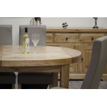Deluxe Oak Super Oval Extending Dining Table